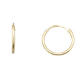 Pendiente Oro 18k Aro 0,8mm x 10mm LIGERO