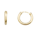 Pendiente Oro 18k 2x14 Ligero/Tapones