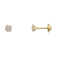 Pendiente Rosca Oro 18k P GAR LIG 4 PATI 5mm