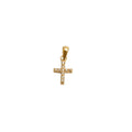 Mini-Cruz Oro 18k Piedras Circonitas