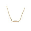 Pulcera Oro 18k Chapa 14cm
