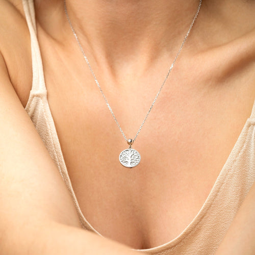 Collar Arbol Vida de Acero Inoxidable, Mujer