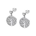 Pendientes Arbol de vida de Acero Inoxidable, Mujer
