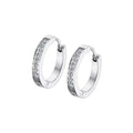 Pendientes Aros de Acero Inoxidable, Circonitas , Mujer