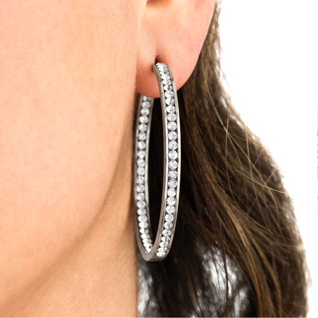 Pendientes de Acero Inoxidable, Circonitas Mujer