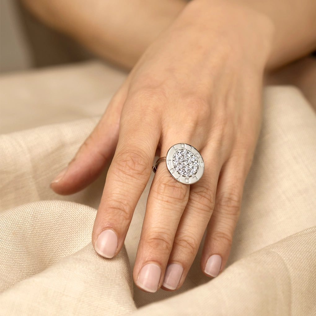 Anillo de Plata y Circonitas LOTUS  LP1252-3/1