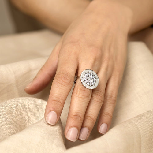 Anillo de Plata y Circonitas LOTUS  LP1252-3/1