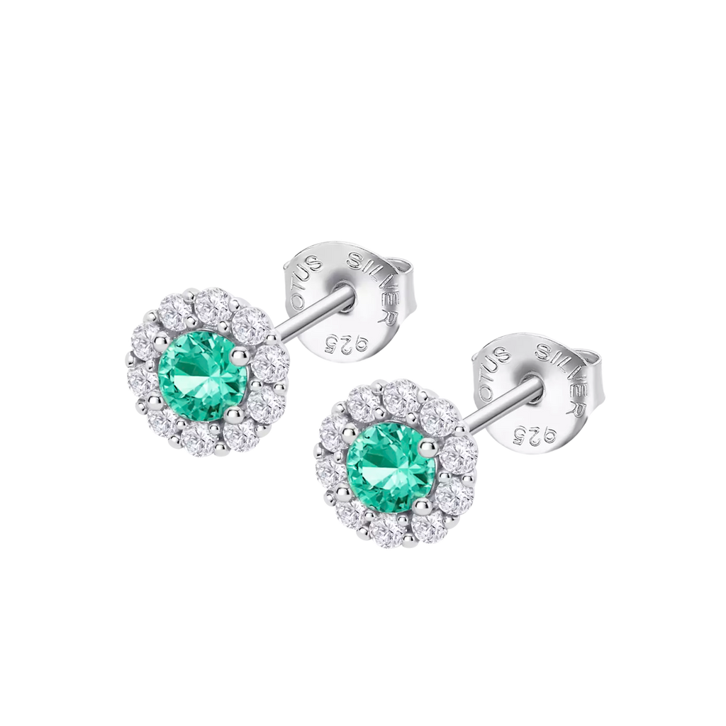 Pendientes Verde Lotus Silver Pure Essential LP1290-4/6 Plata, Mujer