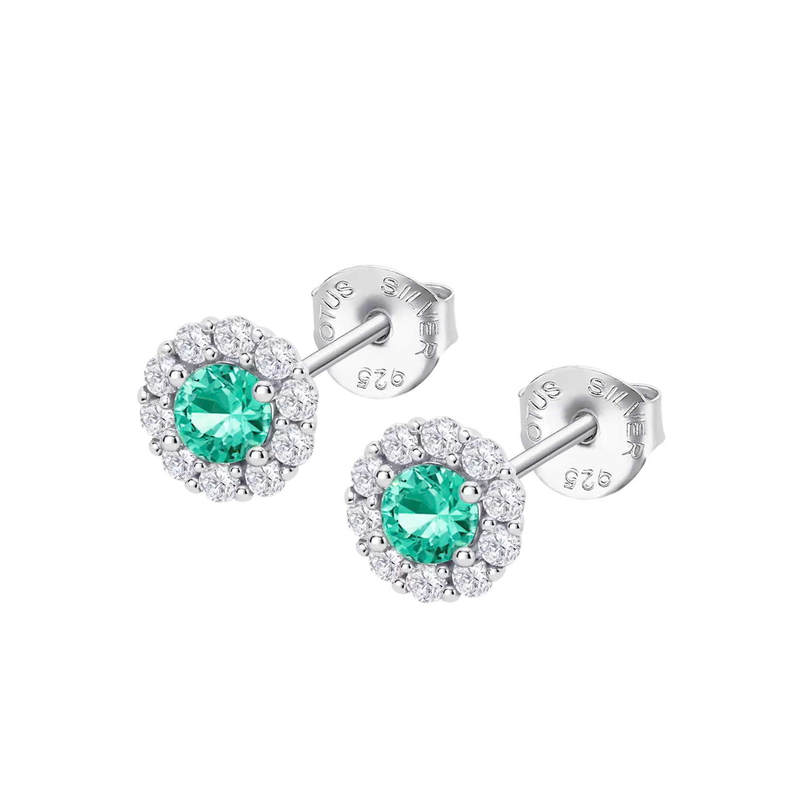 Pendientes Verde Lotus Silver Pure Essential LP1290-4/6 Plata, Mujer