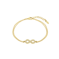 Pulsera Infinito de plata LP1859-2/3, Dorada, Mujer