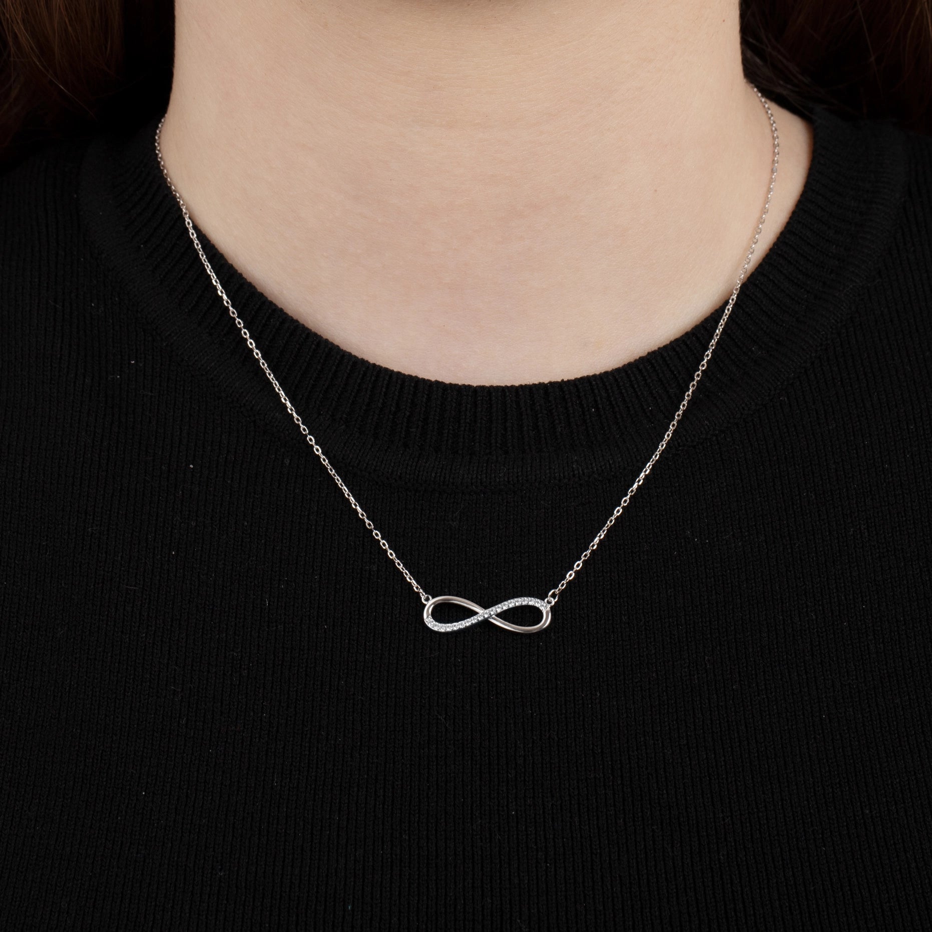 Collar Infinito de Plata LP1872-1/1, Mujer