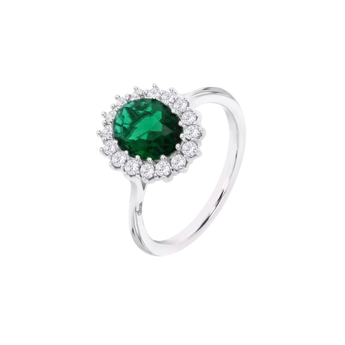 Anillo Geométrico de Plata y Circonitas LP3459-3/314