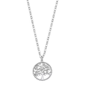 Collar Arbol de Vida de Acero Inoxidable con Circonitas, Mujer